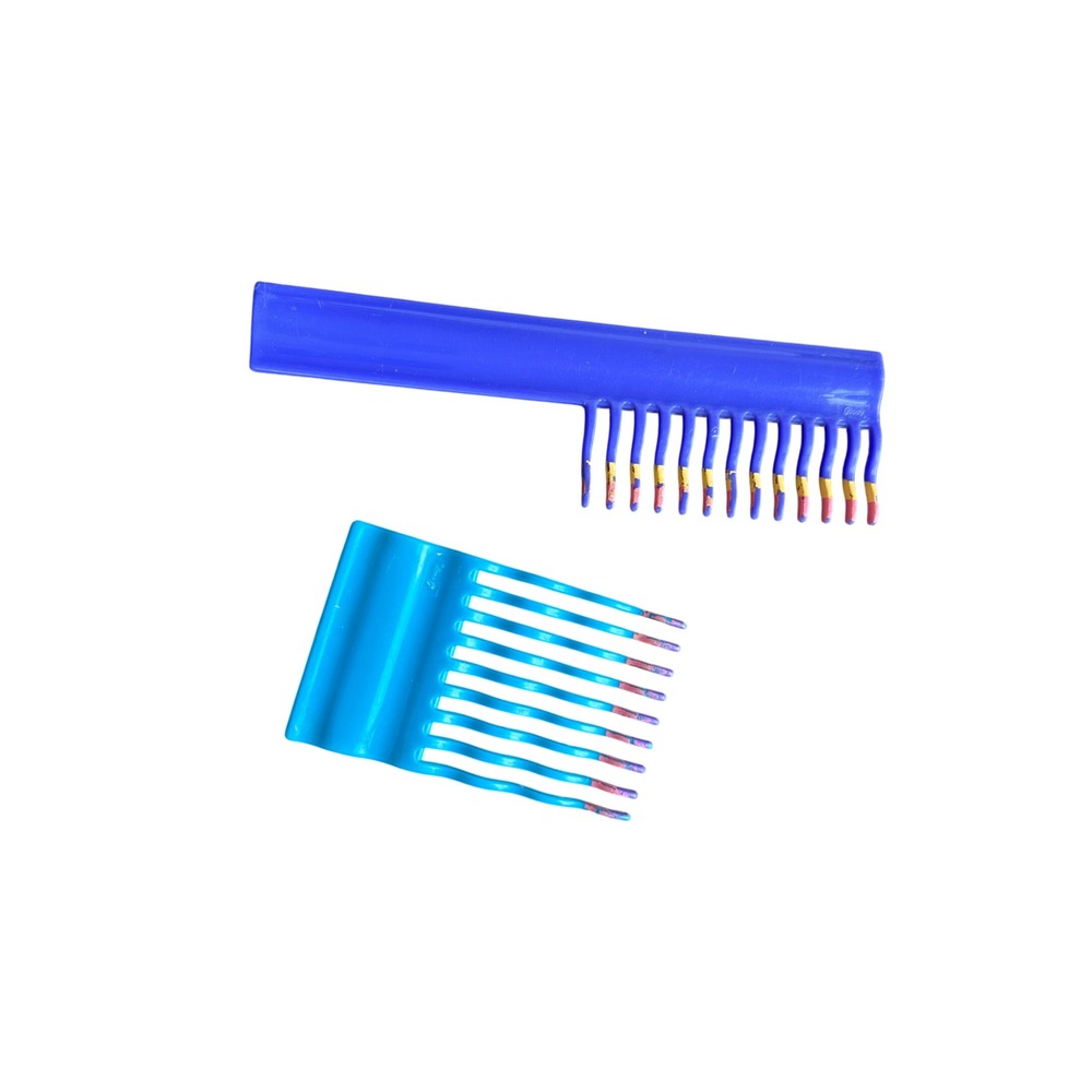 Vintage Goody Hair Combs Set Purple Teal Retro 80s 90s Styling Accessories